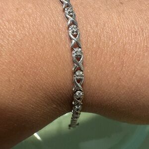 10k white gold bracelet